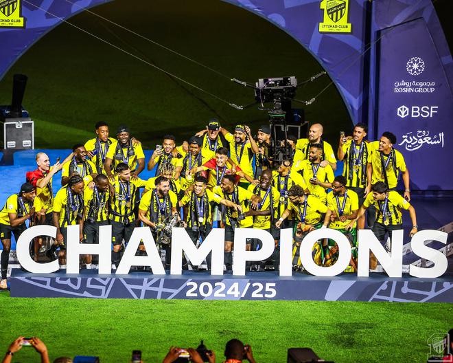 沙特聯(lián)賽收官：吉達聯(lián)合奪冠，晉級亞冠聯(lián)賽。新月、吉達國民同入。