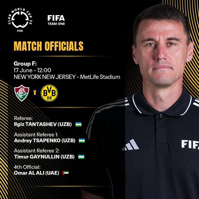 烏茲裁判坦塔舍夫執哨世俱杯弗魯米嫩塞戰多特