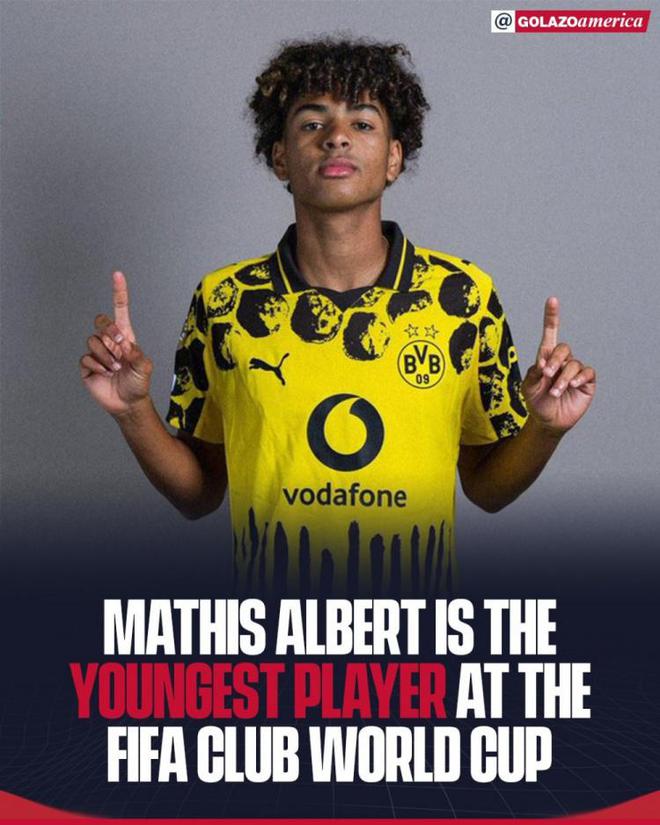 戰(zhàn)世俱杯，阿爾伯特16歲26天最年輕小將替補弗魯米嫩塞多特。