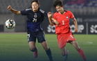 韓日女足戰(zhàn)平！鄭多彬破門，成宮唯得分。