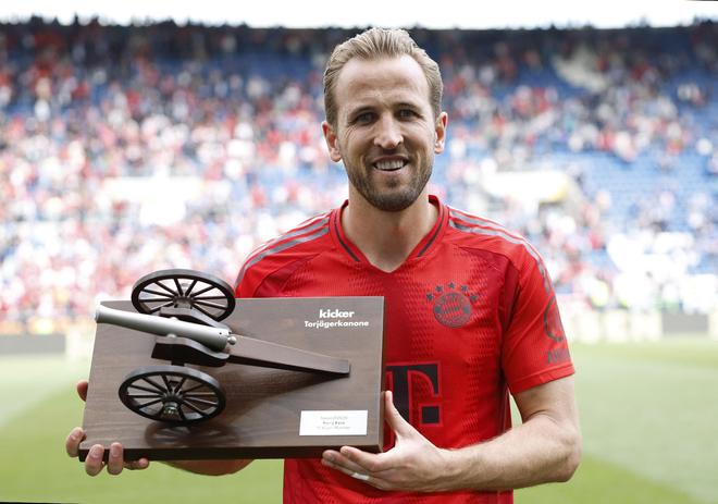 凱恩德甲前兩季進球超25球，歷史首人。