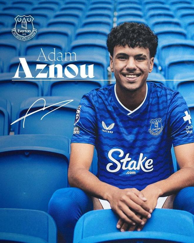 1200萬！阿茲努加盟埃弗頓，簽四年合同。