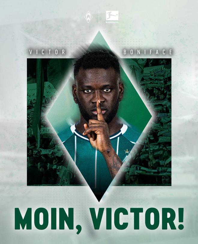 官方：不萊梅租借博尼法斯自勒沃庫(kù)森