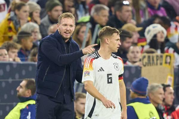 德媒：基米希歸位中場，納帥或用科林斯接替